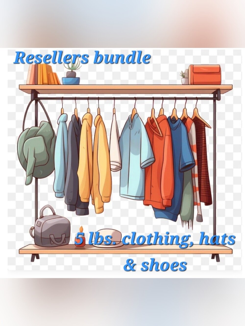 5 lbs Resellers Bundle - Mixed Clothing, Hats, Shoes & Accessories